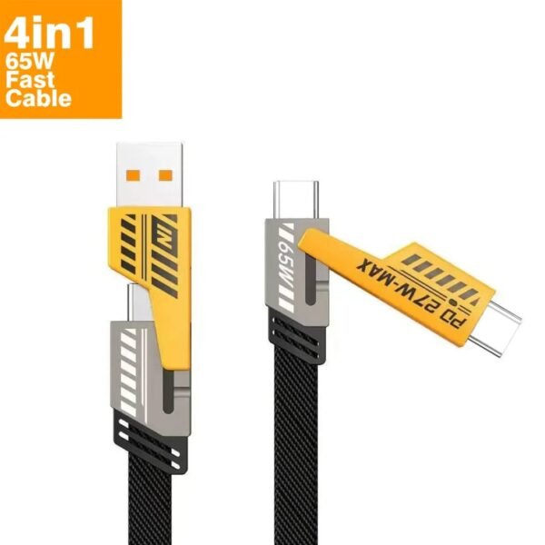 Cablix 4-in-1 Data Cable with Mainline 65W Fast Charging - Image 5