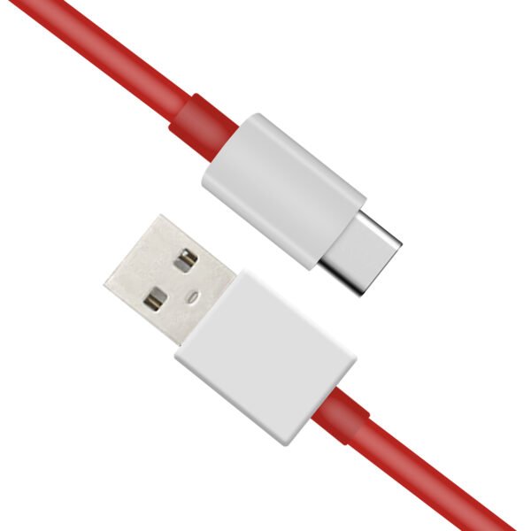 CABLIX 100W USB A to USB C SuperVOOC Charging Cable (1.2 Meter, Red,480 Mbps Data Transfer - Image 2