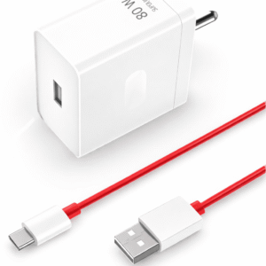 80 W SuperVOOC 9 A Wall Charger for Mobile with Detachable Cable  (Compatible For One plus 11/11R/10/10 Pro/9/9 Pro/ 9R/ 8/ 8T/7/Nord/Ce 2,2T, Cable Included)