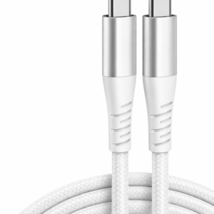 100W Type C to C PD 3.0 Fast Charging Cable 1m (20V/5A, E-Marker Chip) – Super Fast USB C Data & Laptop Charging Cable for iPhone 15/16/17, Samsung S24/S23/S22, Motorola Edge, Moto G Series, MacBook & All USB-C Devices