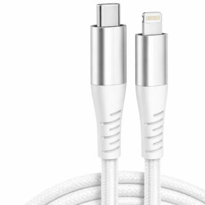 Type C to i(Lightning) cable [MFi Certified] for 30W Fast Charging,designed for iphone cable with 480Mbps Data Sync compatible with iPhone 14,13,12,11,9,8,7 Series,1m White