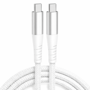 100W Type C to C PD 3.0 Fast Charging Cable 1m (20V/5A, E-Marker Chip) – Super Fast USB C Data & Laptop Charging Cable for iPhone 15/16/17, Samsung S24/S23/S22, Motorola Edge, Moto G Series, MacBook & All USB-C Devices